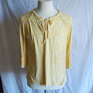 Croft & Barrow yellow top size L